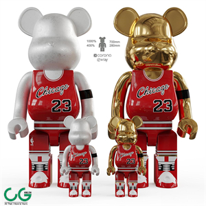 Bearbrick  basketball 23 Chicago Bulls